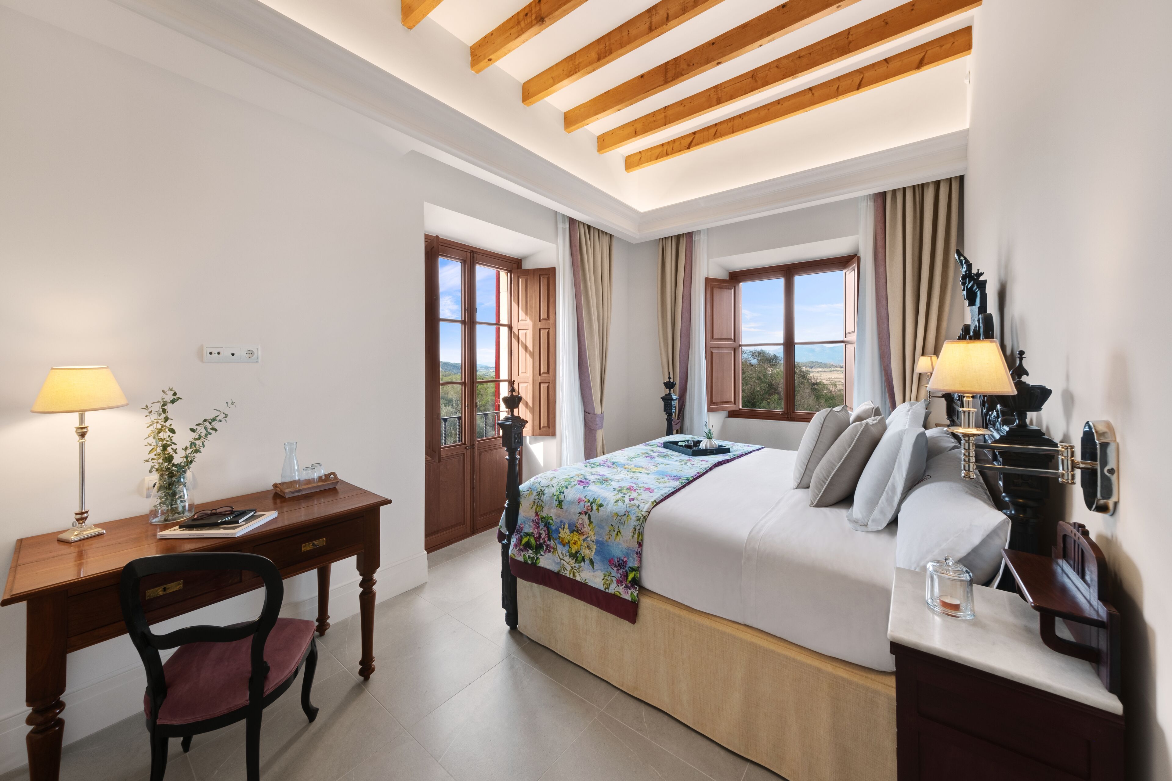 Down comforters, free minibar, in-room safe, individually decorated