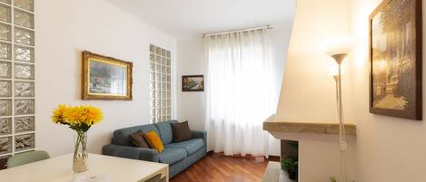 华丽公寓 | 起居区 | 49-英寸纯平电视 (配备数码频道)、电视