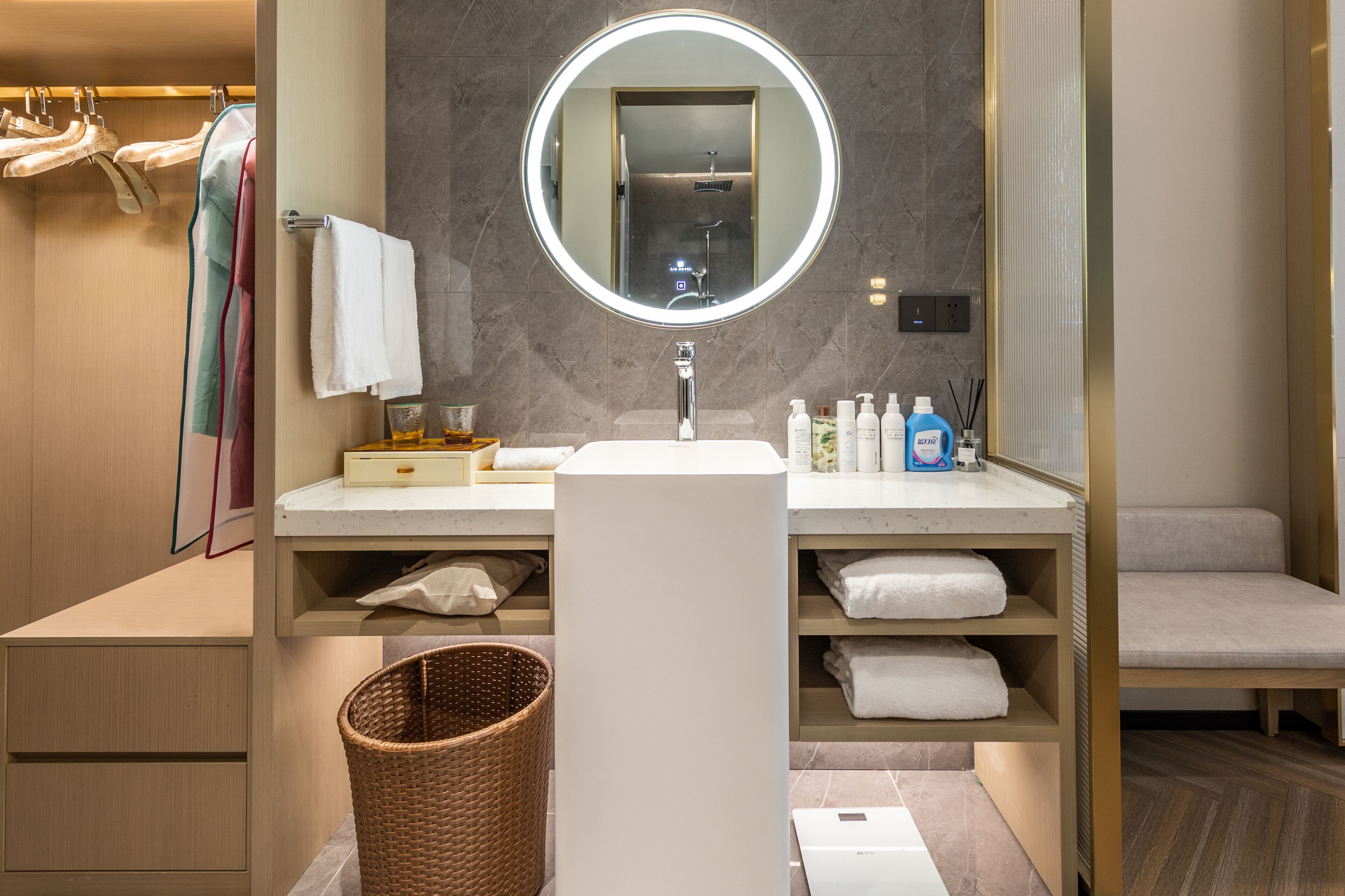 superior double room, 1 queen bed | bathroom | designer toiletries, hair dryer, bathrobes, slippers