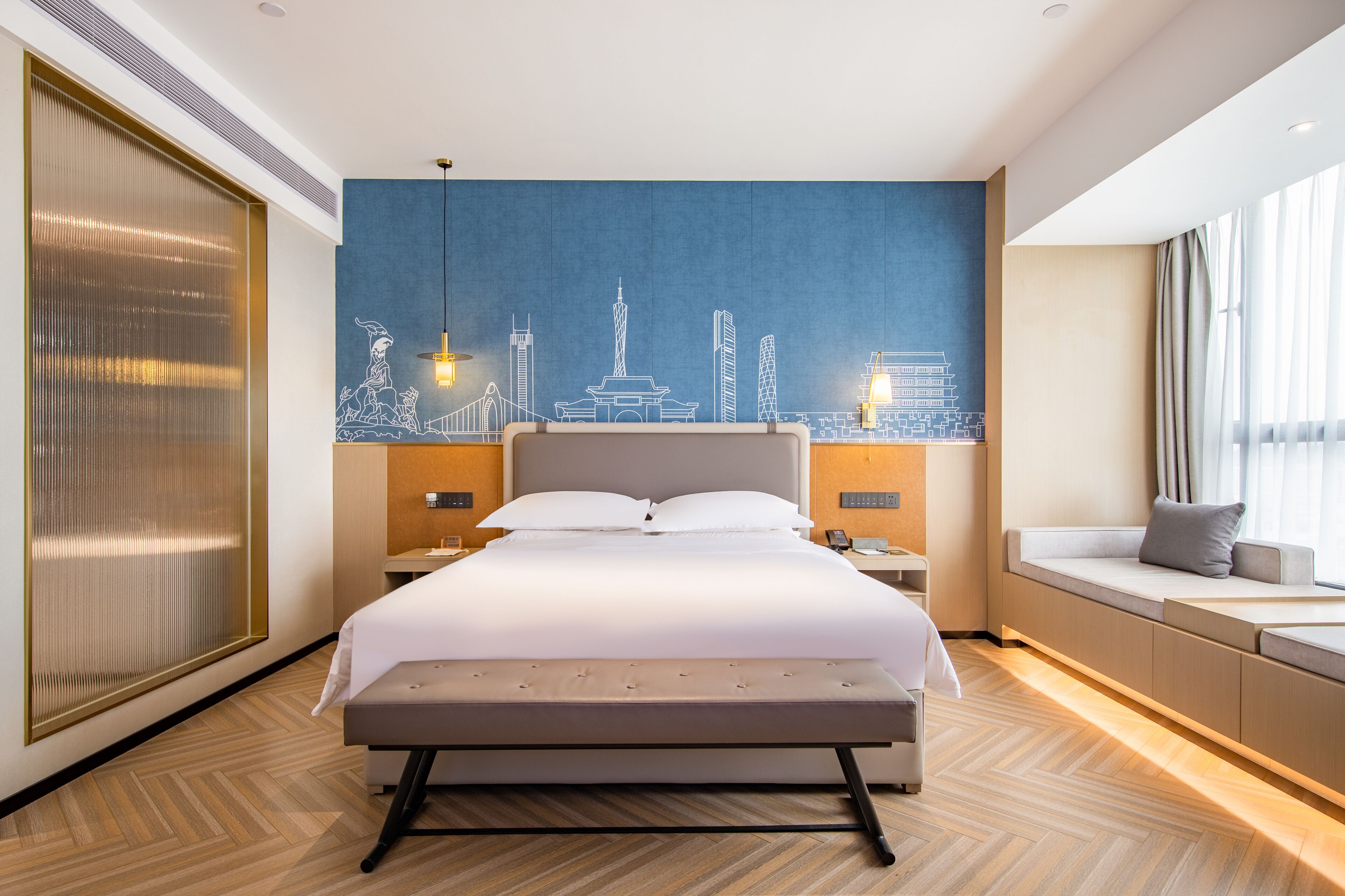 luxury room, 1 queen bed | 1 bedroom, desk, laptop workspace, blackout curtains