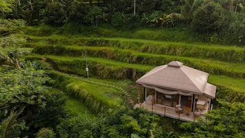 Tienda de campaña, vista a la montaña | Vista a la montaña