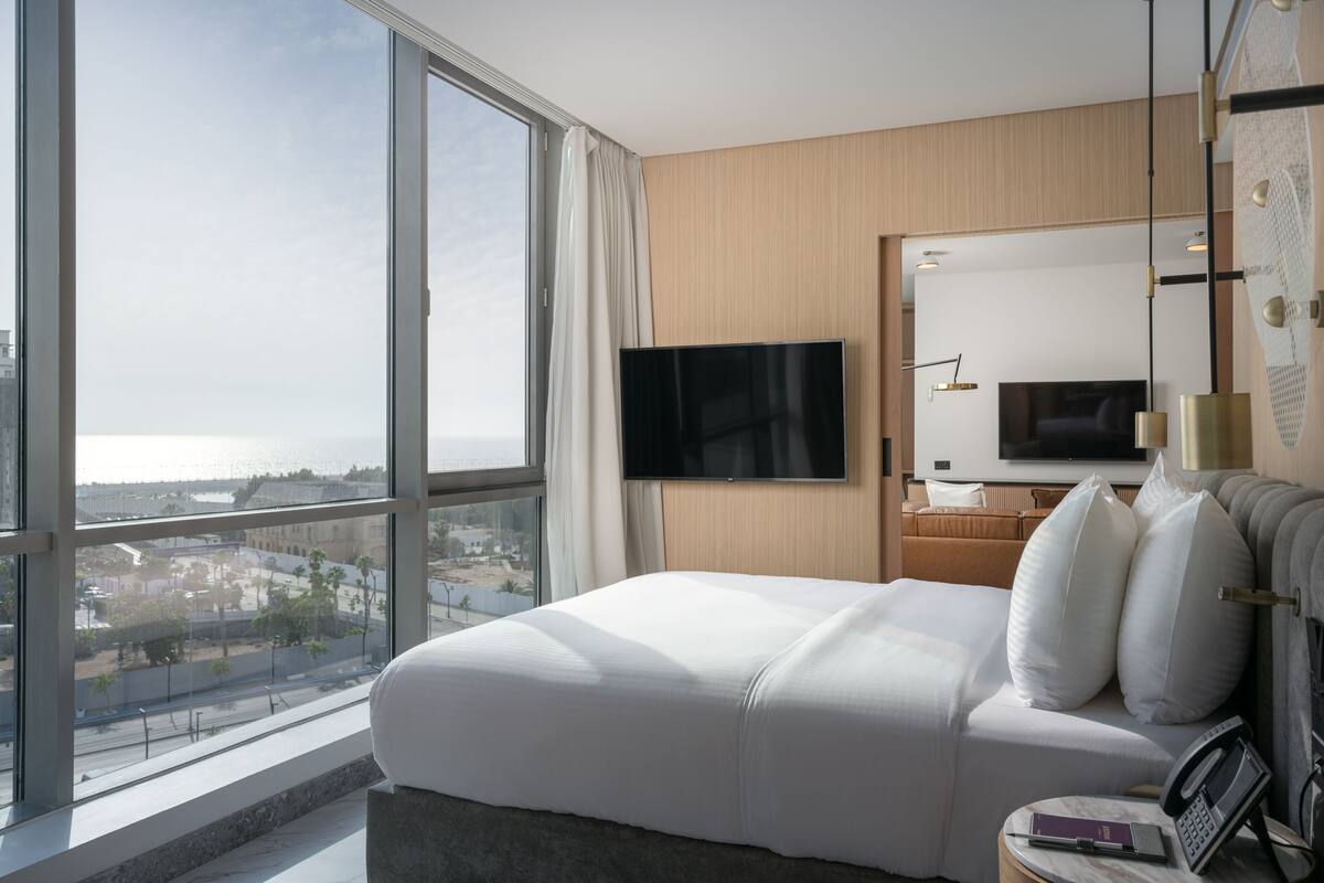 总统套房, 海景 | 熨斗/熨衣板、免费 WiFi、床单