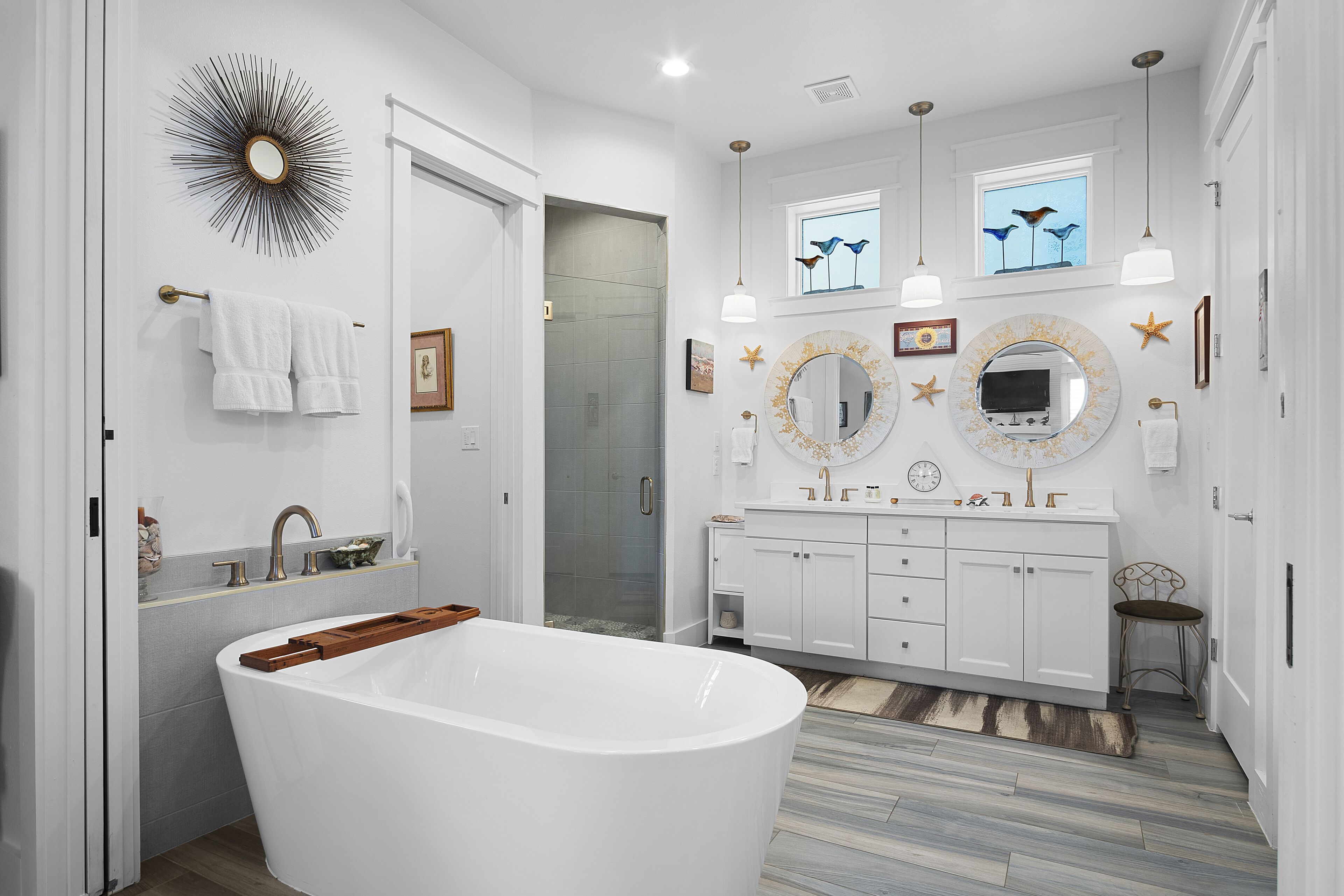 Baignoire, serviettes fournies