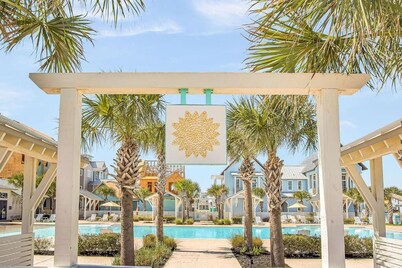 Resort Pools, Golf Cart Boardwalk to Beach