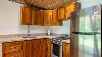 Fridge, oven, stovetop