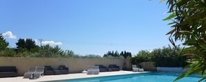 A heated pool