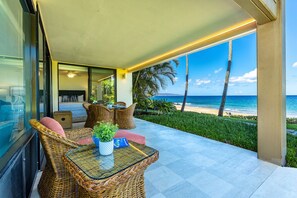 Outdoor dining - Ground Floor, Easy Access to Beach | Polo Beach 106 by Coldwell Banker (Wailea)