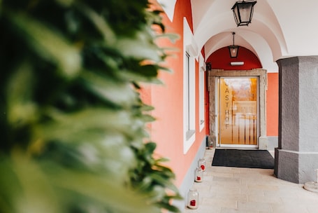 Fachada del alojamiento. Allhartsberger Hof