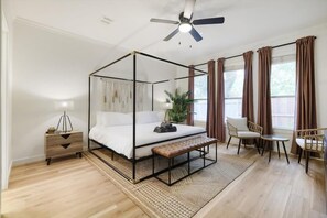 6 dormitorios, tabla de planchar con plancha, wifi y ropa de cama