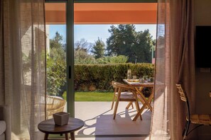 Interior - Modern Studio, with patio & pool - Close to Sea (Pogonia)