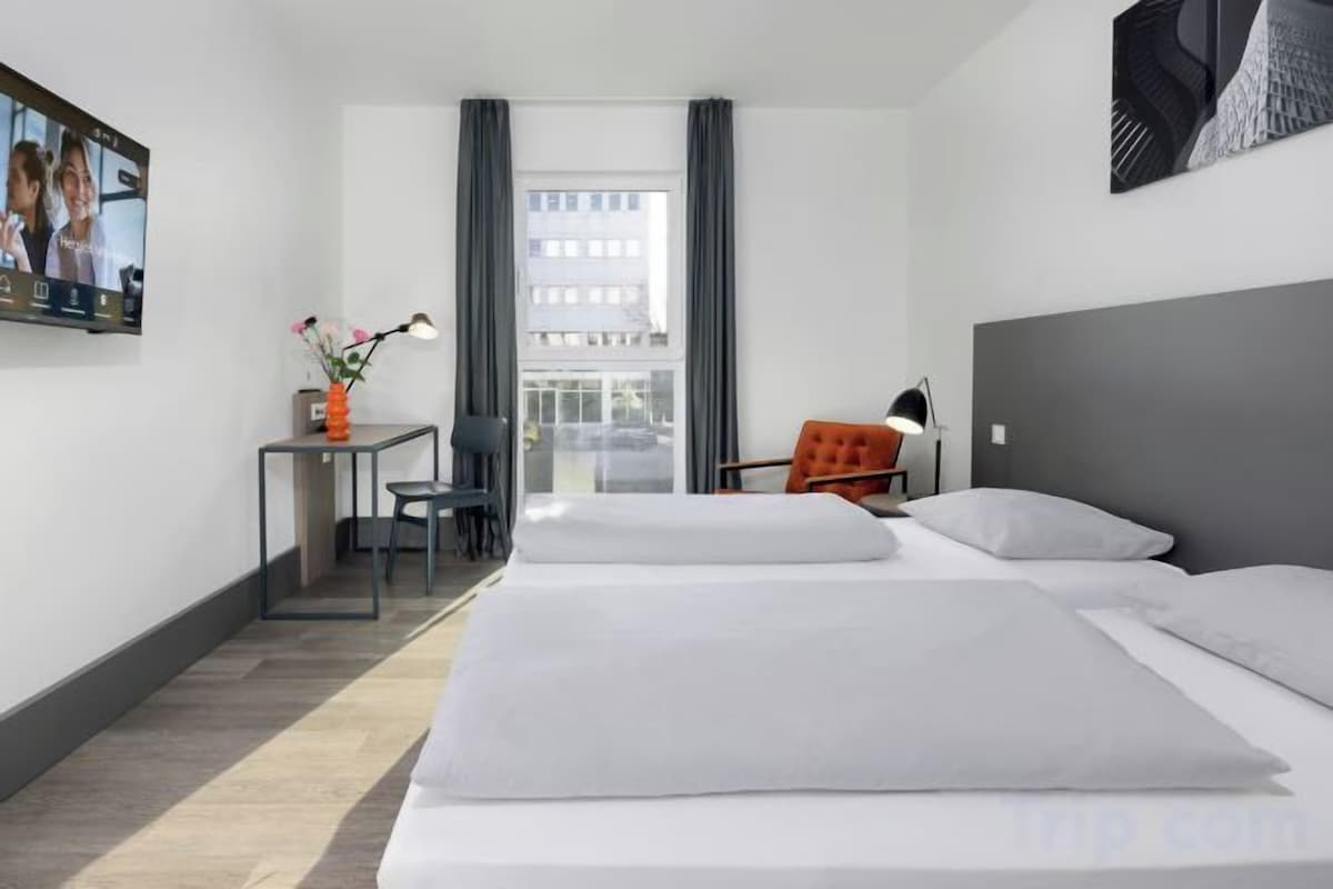 Blackout curtains, iron/ironing board, free WiFi, bed sheets