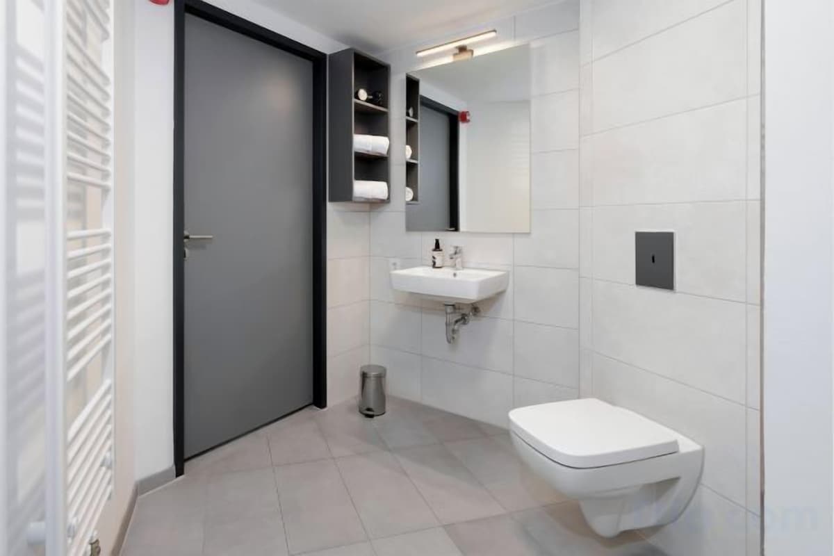 Bathroom | Shower, hair dryer, towels, soap