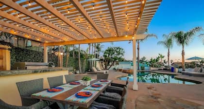 Carlsbad Oceanview Luxury Home w/ Private Pool, Spa, Outdoor Kitchen & Grill