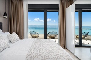 4 bedrooms, iron/ironing board, WiFi, bed sheets - Villa Admira Maria with a heated pool and sea views (Stanici)