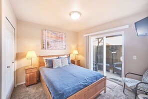 2 bedrooms, iron/ironing board, travel crib, free WiFi