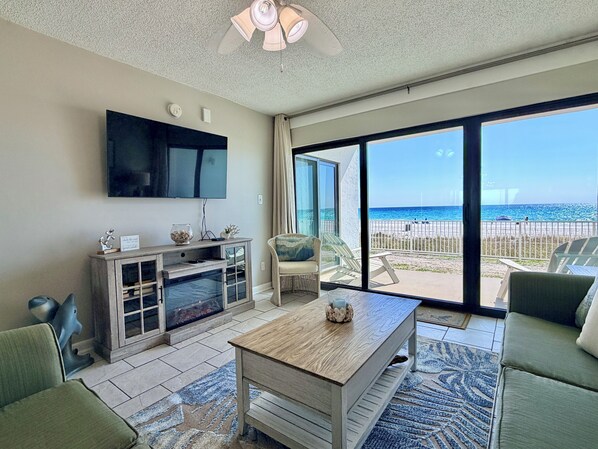 Smart TV, DVD player, books