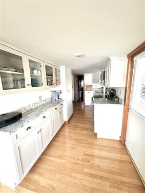 Fridge, microwave, oven, stovetop - ANNABESSACOOK WATERFRONT WITH DOCK (Winthrop)