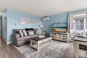 TV, offices - Serenity @ Snug Harbor | Ocean View | Private Deck (Rye)