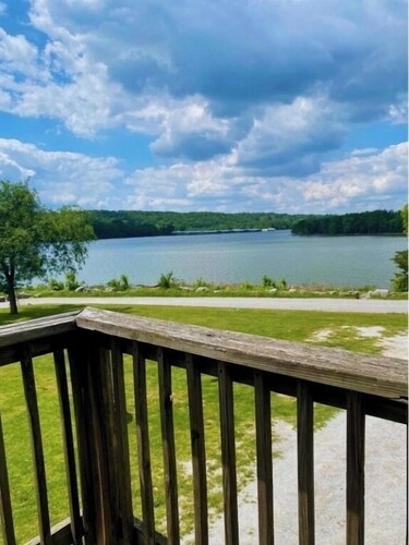 Swim, fish, and explore bluffs, just across the street.