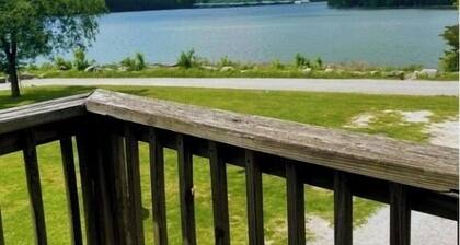 Swim, fish, and explore bluffs, just across the street.