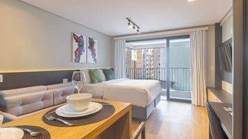 Deluxe Studio | Individually decorated, individually furnished, iron/ironing board