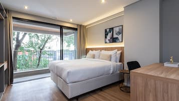 Exclusive Studio | Individually decorated, individually furnished, iron/ironing board