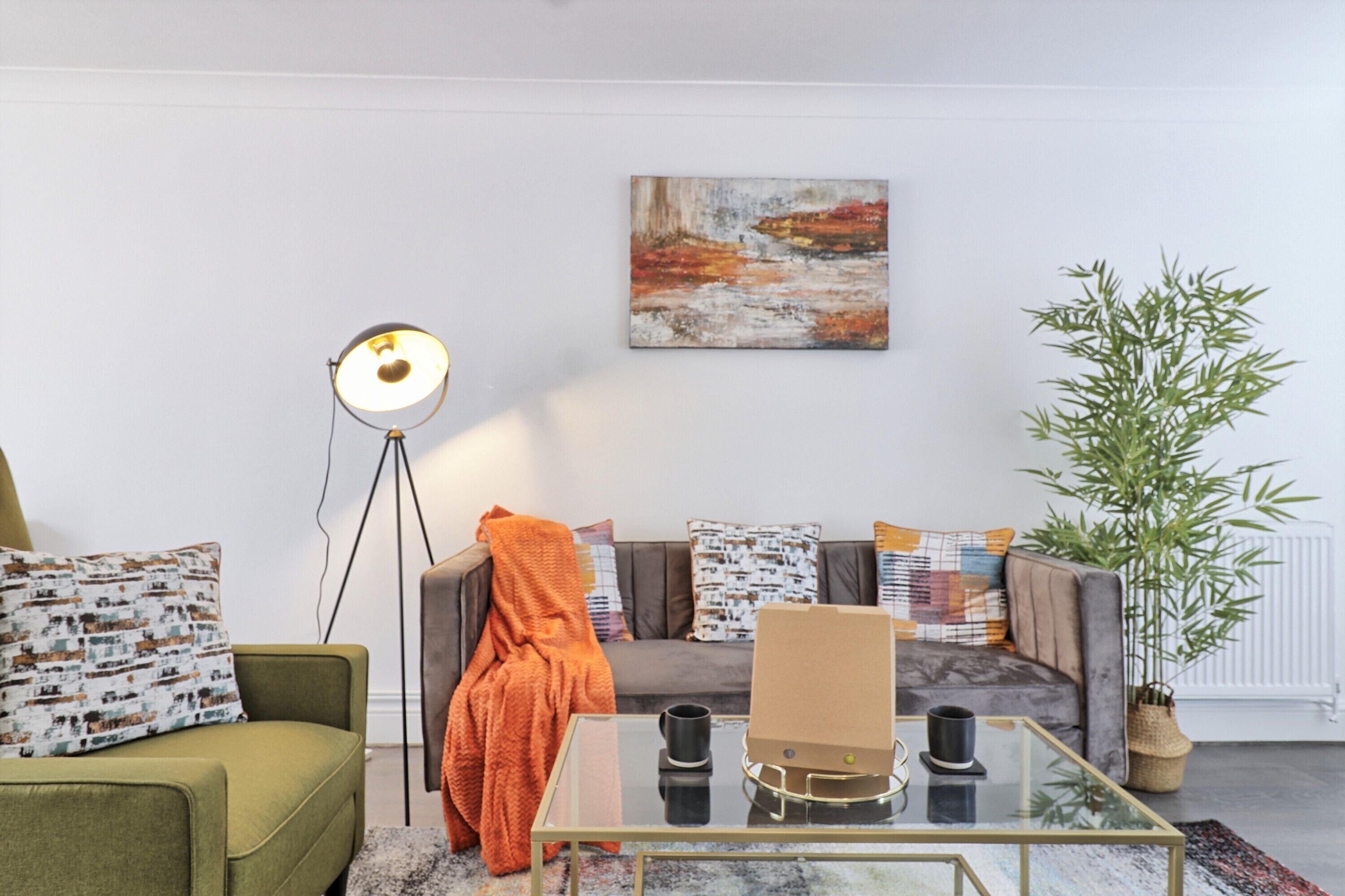 Smart-tv en een open haard