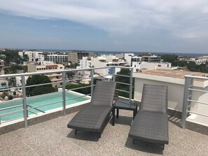 Terrasse sur le toit