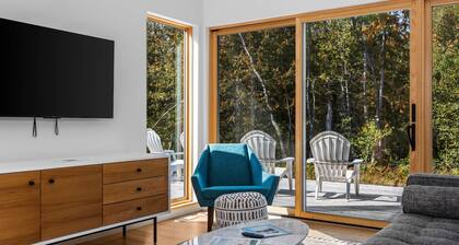 KOTI 10 (Three Bedroom) Traverse City's Scandinavian Cabins, vacation home on TART & mins to Travers...