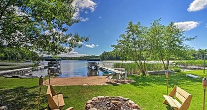 Cozy Lakefront Cabin w/ Sandy Beach & Bunkhouse!
