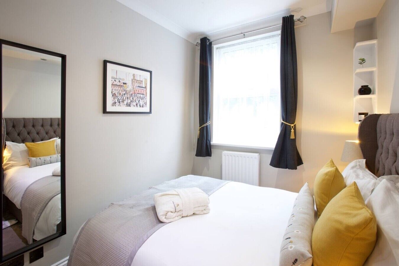 Desk, iron/ironing board, travel crib, WiFi (free)