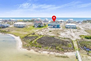 Exterior - Lagoon Time Beach Home- On Lagoon, Beach Access, Elevator (Gulf Shores)