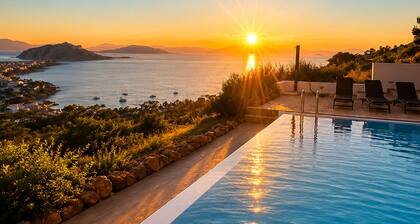 Minimalist, new condo with beautiful sea and mountain views