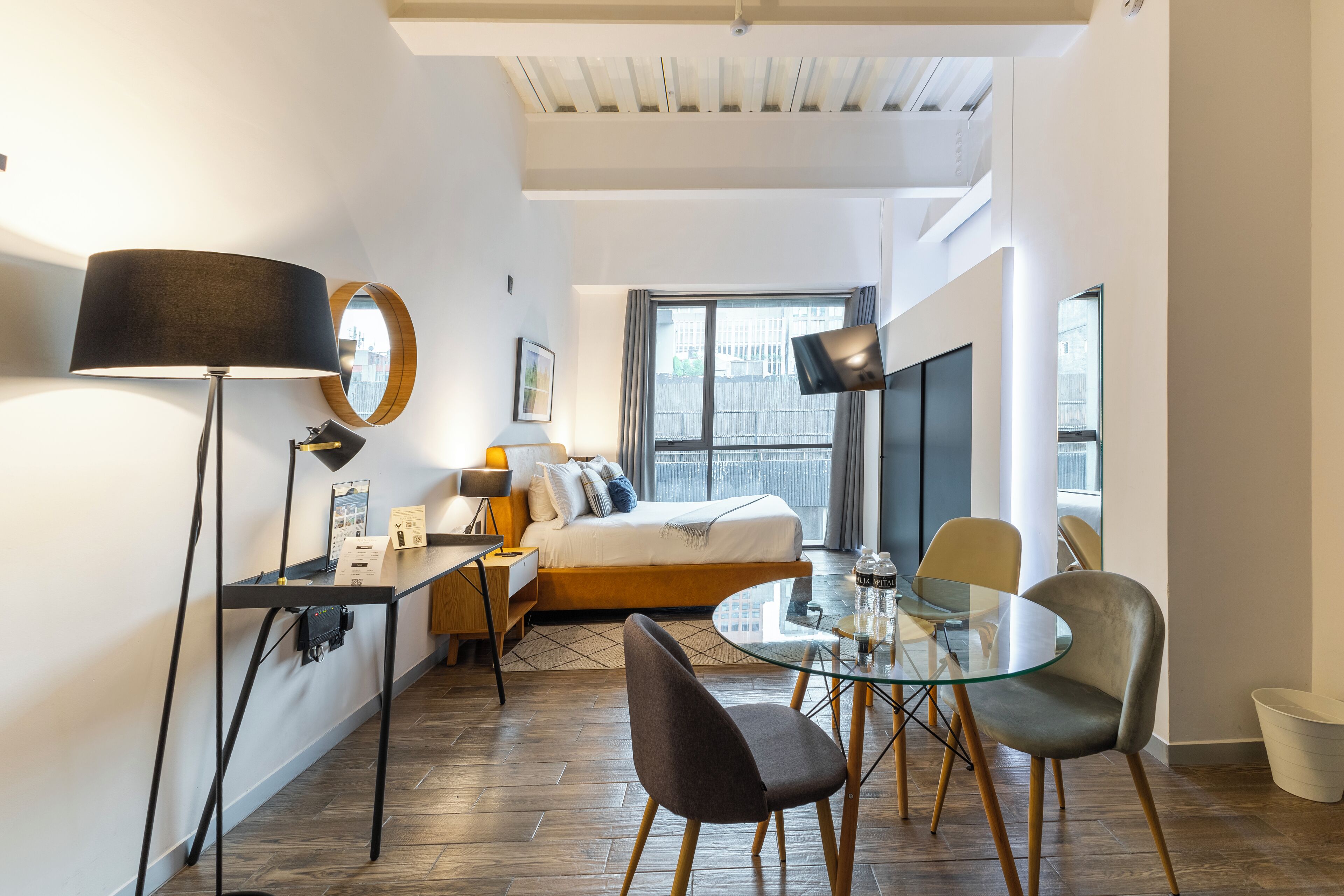 Departamento Prestigio, vista a la ciudad | 1 habitación y ropa de cama de alta calidad 