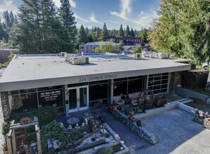 A building with a sign reading '224 Church Street' and 'The Win Law Firm' on the facade. - Downtown Gold Mine (Nevada City)