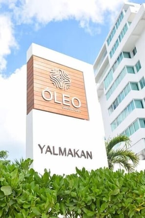 Welcome to Yalmakan at Oleo Cancun Playa, where a stylish entrance sets the tone for a memorable stay.