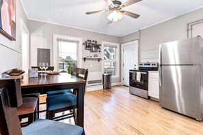 Fridge, microwave, oven, stovetop - Modern 3BR | W/D + Parking | Near Portland (Westbrook)