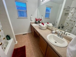 Hair dryer, towels, soap, shampoo - Peaceful land home (Aurora)