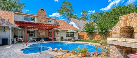 A heated pool