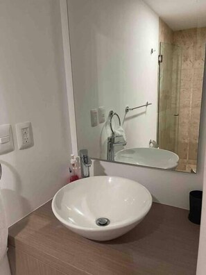 Hair dryer, towels, soap, toilet paper - South Hospital Zone CDMX-amenities-located (Mexico City)