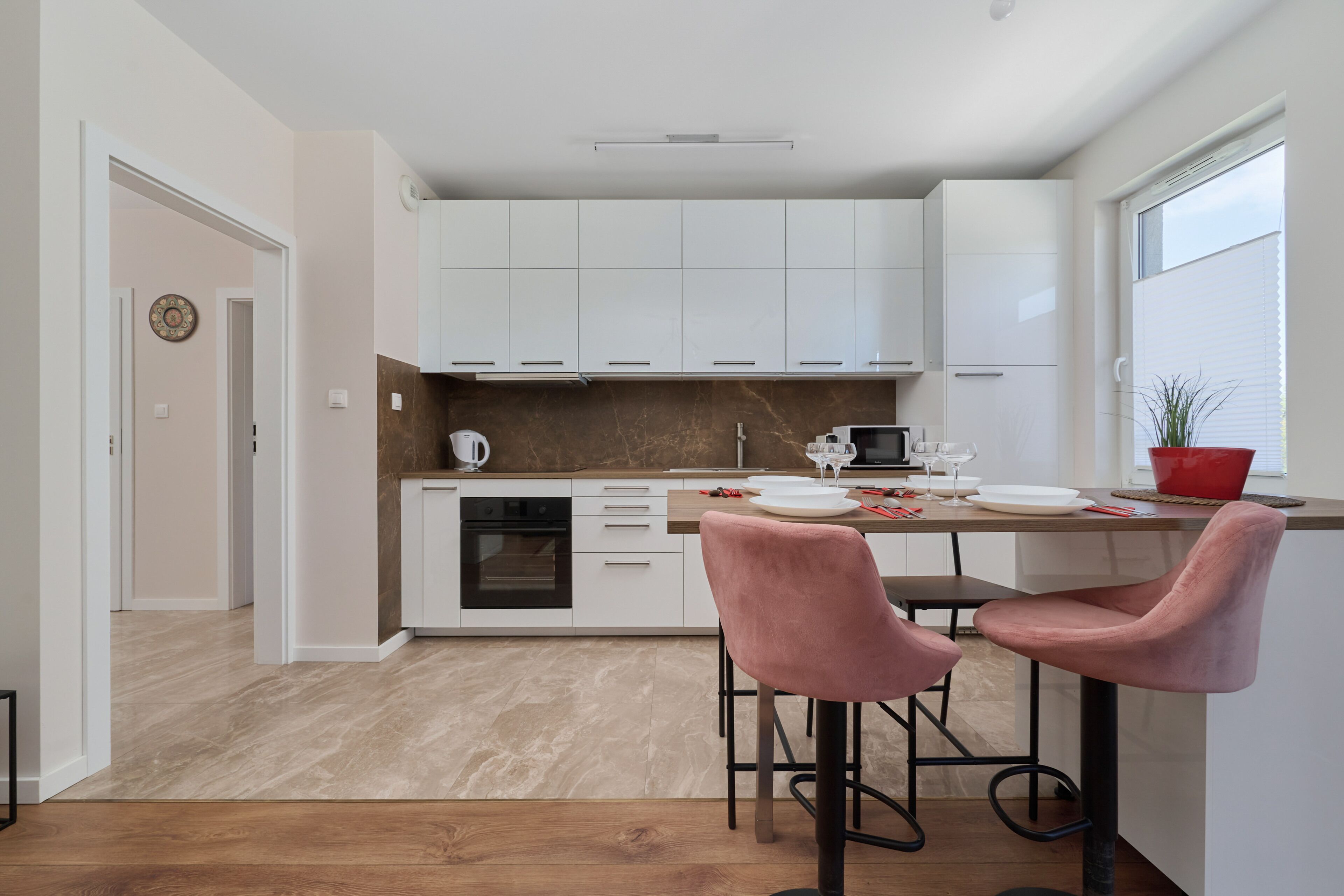 Departamento, 1 habitación, balcón, junto a la playa | Cocineta privada | Microondas, horno, lavavajillas y cafetera y tetera 