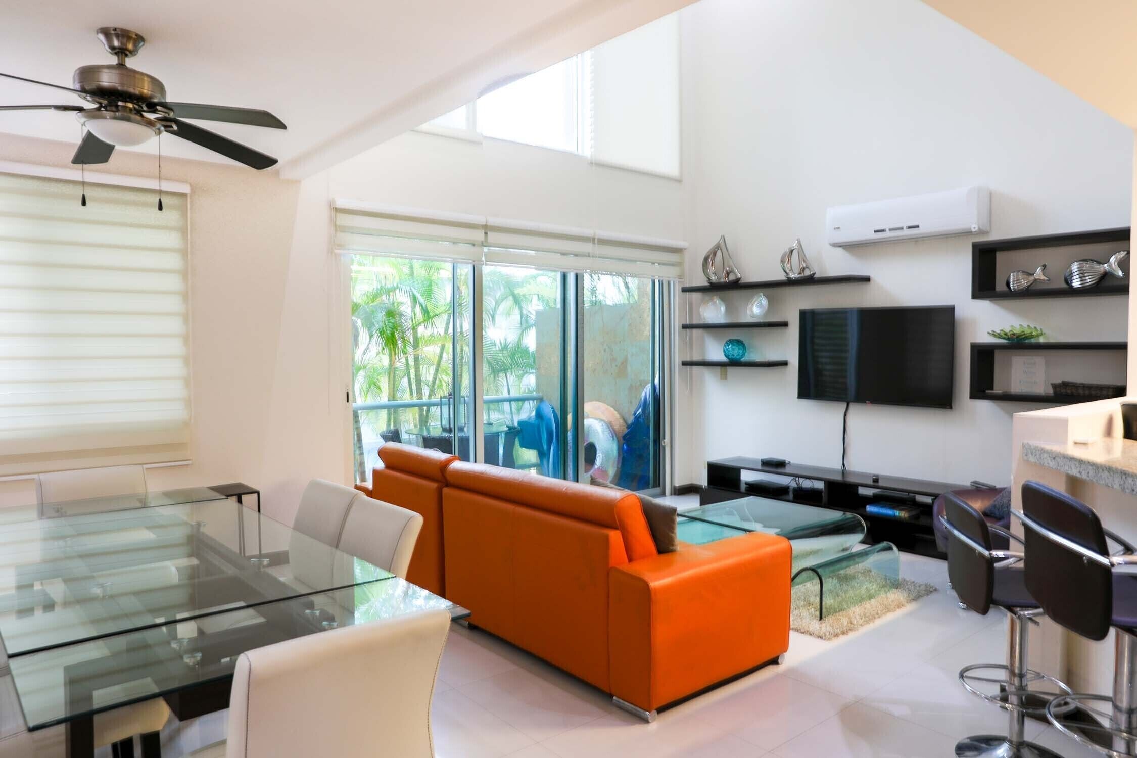 Premium Villa, 2 Bedrooms, Pool Access, Pool View | Living area | 42-inch Smart TV with cable channels, Netflix, pay films