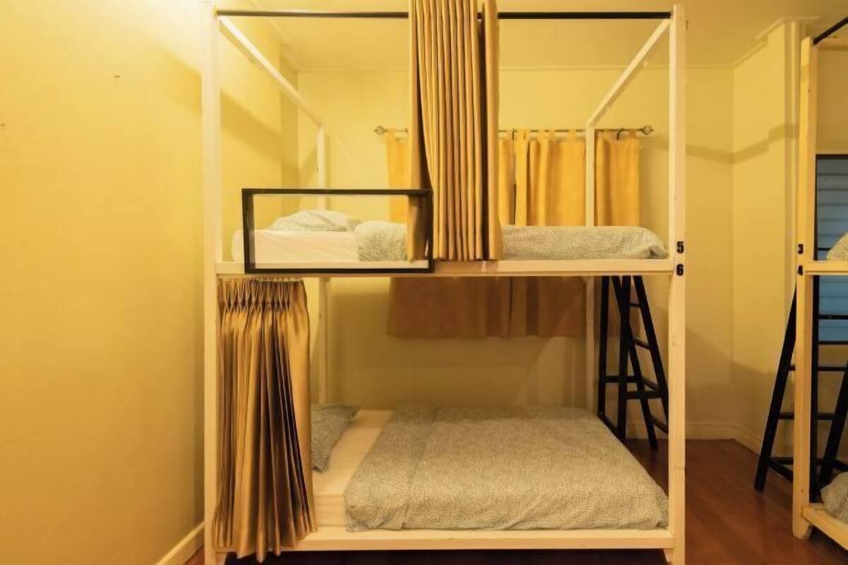 Blackout curtains, iron/ironing board, free WiFi, bed sheets