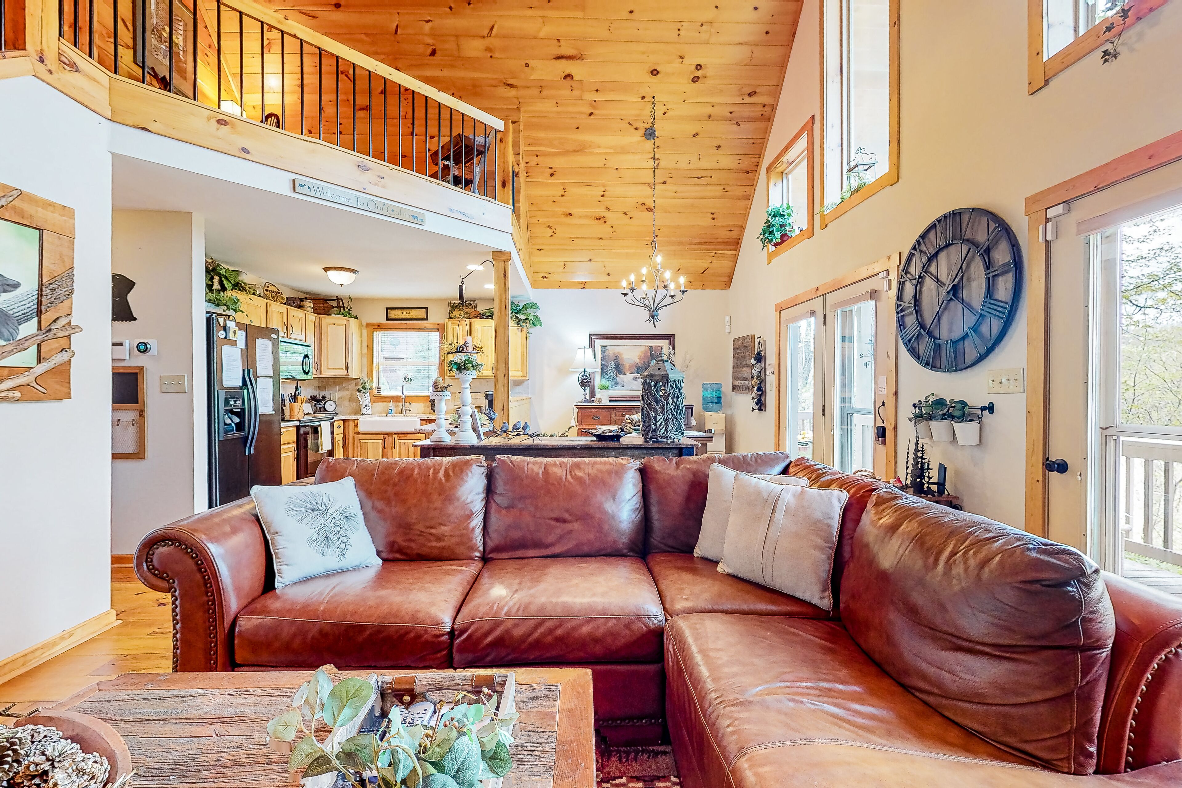 Private retreat amongst the trees with a deck, firepit, grill, AC, and W/D