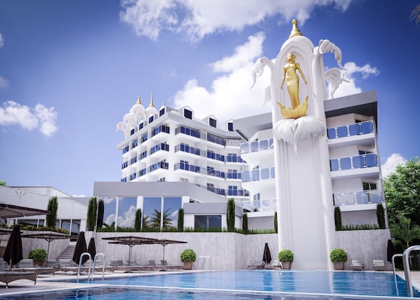 Vista frontal de la propiedad