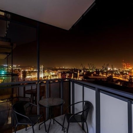 Comfort Apartment, 1 Bedroom, Balcony, Tower | Balcony view. Bastion Wałowa by Q4Apartments