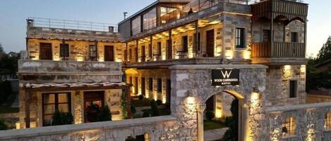 Majoituspaikan julkisivu