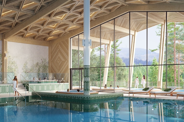 Indoor pool, open 8:00 AM to 10:00 PM, pool loungers, lifeguards on site