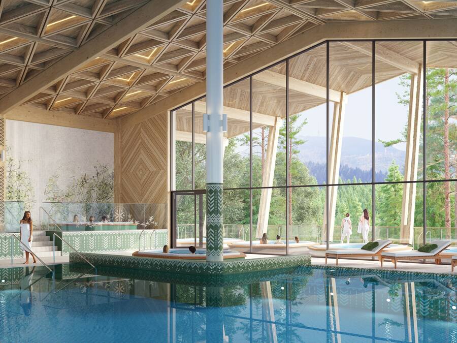 Indoor pool, open 8:00 AM to 10:00 PM, sun loungers, lifeguards on site