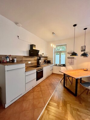 Fridge, oven, stovetop, dishwasher - Firstclass 2r_apartment (Leipzig)
